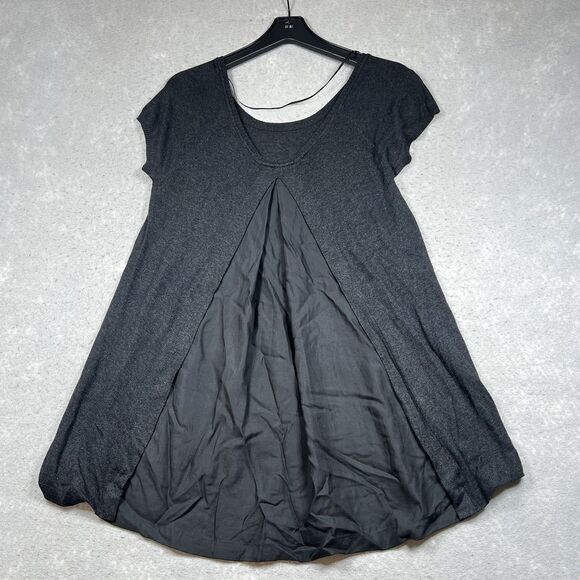 Lululemon Shirt Top Womens Size 10 Gray Flowy Short Sleeve Top Stretch - Picture 7 of 9